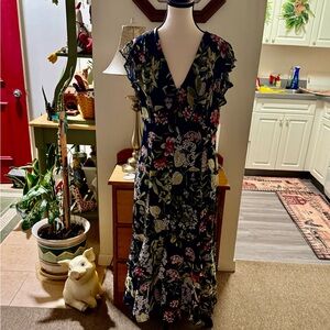 Tommy Hilfiger Black Floral Maxi Dress